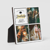 Moderner Gold 3 Foto Abschluss Fotoplatte (Vorderseite)