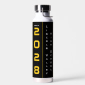 Moderner Gold Black Abschluss Trinkflasche (Links)