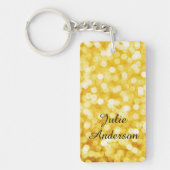 Moderner Gold-Bokeh-Acrylic-Schlüsselanhänger Schlüsselanhänger (Vorderseite)