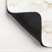 Moderner Gold-Effekt-Marmor-Muster Mousepad (Ecke)
