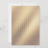 Moderner Gold-Empfang haben und halten Einladung (Rückseite)