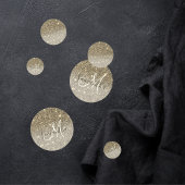 Moderner Gold Glitzer Glitzern Personalisiert Name Konfetti