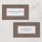 Moderner Gold-Glitzer macht Künstler Visitenkarte (Vorne/Hinten)