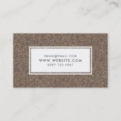 Moderner Gold-Glitzer macht Künstler Visitenkarte (Rückseite)