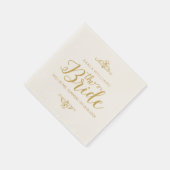 Moderner Gold-Glitzer-Text - The Bridge Serviette (Ecke)