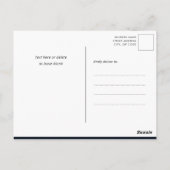 Moderner Gold Script Minimalistisch Foto Abschluss Postkarte (Rückseite)