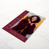 Moderner Gold Text Abschluss Vielen Dank für Ihre Folieneinladung (Gedreht)