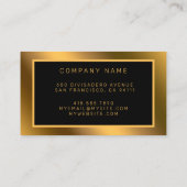 Moderner Golddiamant fügt Ihren Text hinzu Visitenkarte (Rückseite)