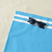 Moderner goldener Anker auf türkis & weiß Strandtuch (Beispiel)