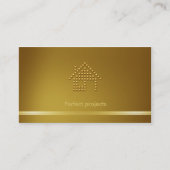 Moderner goldener Ton des Architekten-| Visitenkarte (Vorderseite)