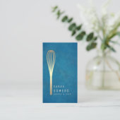 Moderner GoldGlitzer wischen Bäckerei Visitenkarte (Stehend Vorderseite)