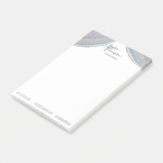 Moderner Goldlavendel Geode Achat - Posten-it® Post-it Klebezettel (angewinkelt)