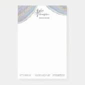 Moderner Goldlavendel Geode Achat - Posten-it® Post-it Klebezettel (Vorderseite)