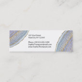 Moderner Goldlavendel Geode Achat - Visitenkarte (Rückseite)