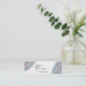 Moderner Goldlavendel Geode Achat - Visitenkarte (Stehend Vorderseite)