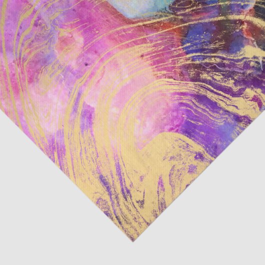 Moderner Goldmarmor auf PastellAquarellnebelfleck Seidenpapier (Ausschnitt)