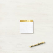 Moderner Goldmarmor-eleganter einfacher Entwurf Post-it Klebezettel (Auf Schreibtisch)