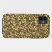 Moderner Goldmetallblick-Spiralen iPhone 5 Fall Case-Mate iPhone Hülle (Rückseite (Horizontal))