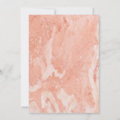 Moderner Goldrahmen Elfenbeinfarbener Blumenbachel Einladung (Rückseite)