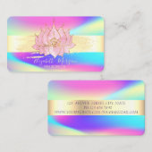 Moderner Goldrand, Pinselstrich Holographischer Lo Visitenkarte (Vorne/Hinten)