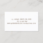 Moderner Goldrausch, Lipstick, Makeup Visitenkarte (Rückseite)