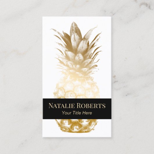 Moderner Goldrausch Visitenkarte (Vorderseite)