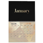 Moderner Goldschimmer-Chic Kalender (Jan 2026)