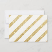 Moderner Goldstreifen sind- Sie mein Mädchen der Einladung (Rückseite)