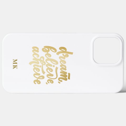 Moderner Goldtraum soll Motivierend werden Case-Mate iPhone Hülle (Rückseite (Horizontal))