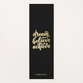 Moderner Goldtraum soll Motivierend werden Yogamatte (Vorderseite)