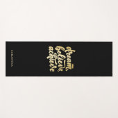 Moderner Goldtraum soll Motivierend werden Yogamatte (Vorderseite (Horizontal))