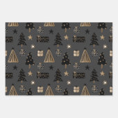 moderner Goldurlaub Geschenkpapier Set (Vorderseite 2)