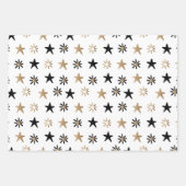 moderner Goldurlaub Geschenkpapier Set (Vorderseite)