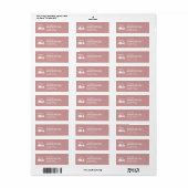 Moderner Golf Cart Dusty Rose Rücksendeadresse (Vorne)