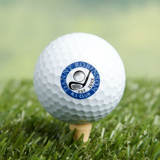 Moderner Golf Club Name Etabliertes Jahr Golf Ball (Insitu T-Shirt)