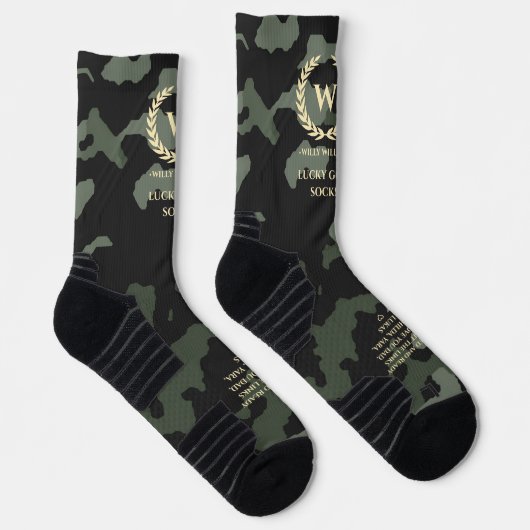 MODERNER GOLF-MONOGRAMM-GOLF SOCKEN (Rechts)