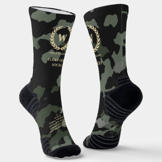 MODERNER GOLF-MONOGRAMM-GOLF SOCKEN (Gewinkelt)