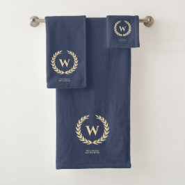 MODERNER GOLF VATER GOLF VATER'S DAY MONOGRAM BADHANDTUCH SET