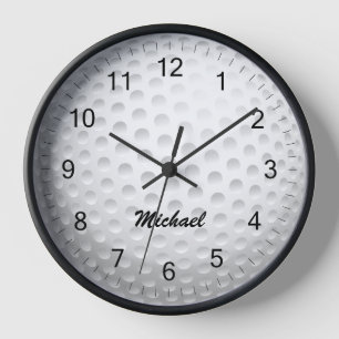 Moderner Golfball Golfer Golfspielen Uhr