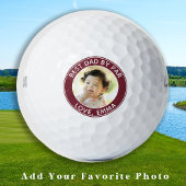 Moderner Golfer bester Vater par Custom Foto Golfball