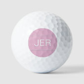 Moderner Golfer einfach Mit Monogramm für ihr schi Golfball (Vorderseite)