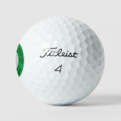 Moderner Golfer-Männchen-Silhouette Lustige Sprüch Golfball (Logo)