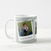 Moderner Golfer-Vater 3 Foto-Collage mit benutzerd Kaffeetasse (Links)
