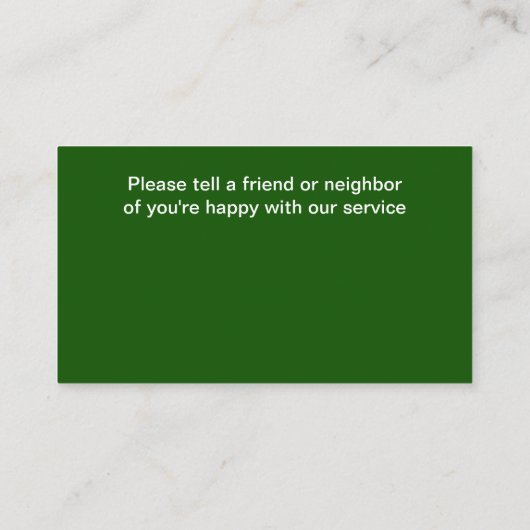 Moderner Golfwagen und Golfwagen Visitenkarte (Rückseite)