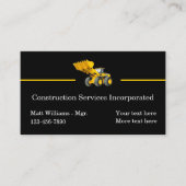 Moderner Grabdienst für Bauwesen Visitenkarte (Vorderseite)