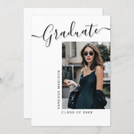 Moderner Grad | 1 Foto Elegantes Skript Ankündigung