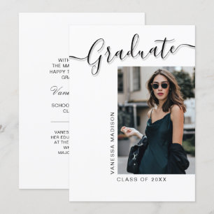 Moderner Grad 1 Foto Elegantes Skript Ankündigung