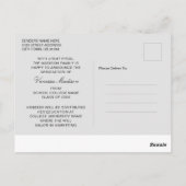 Moderner Grad | 1 Foto Elegantes Skript Postkarte (Rückseite)