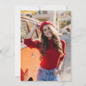 Moderner Grad 2025 Foto Abschluss Ankündigung (Rückseite)