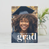 Moderner Grad 2 Foto Abschluss Ankündigung (Stehend Vorderseite)